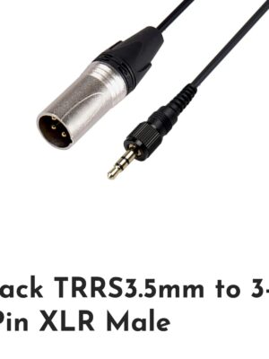 Jack TRRS3.5 to 3-pin XLR male connectors